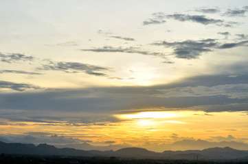 Dusk sky, Beautiful cloudscape