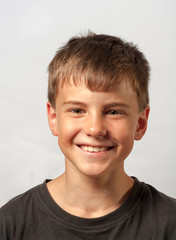 Portrait of a young smiling boy