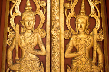 Fototapeta na wymiar Buddhism Religious Temple Door