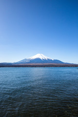 山中湖から見た富士山
