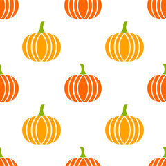 Pumpkins seamless pattern