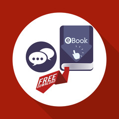 eBook concept with icon design, vector illustration 10 eps graphic.