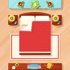 Bedroom Design Illustration 