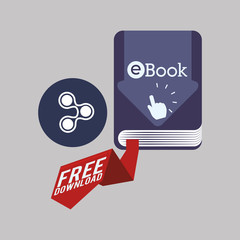 eBook concept with icon design, vector illustration 10 eps graphic.
