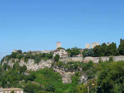 View of the city of Tarquinia