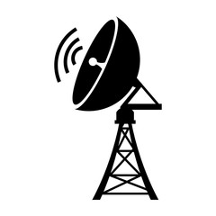 antenna communication global station network transmission vector illustration isolated
