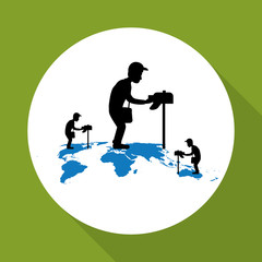 Delivery concept with icon design, vector illustration 10 eps graphic.