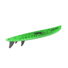 Surfboard isolated on white 3D Illustration