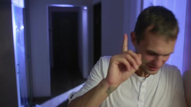 man writes a video blog. there is a woman ghost. spiritualism