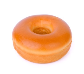 Glazed Donut on White