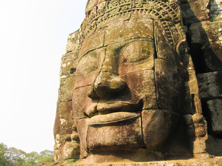 The Bayon stone faces of the people