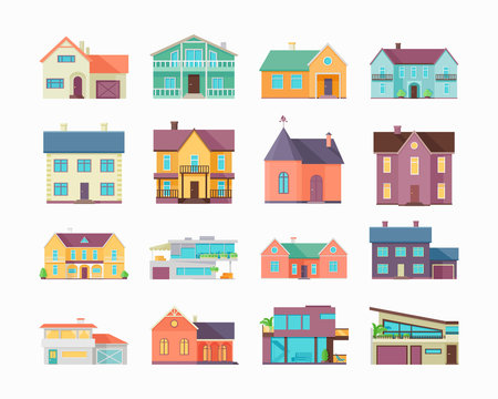 Big Set of Houses, Buildings and Architectures