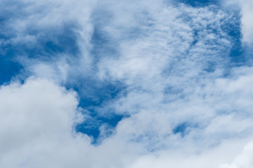 White cloud with Blue sky
