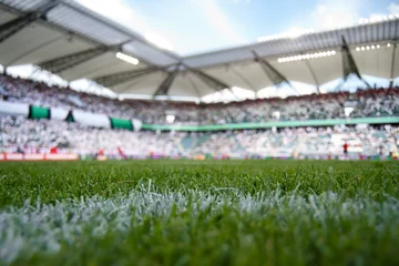 Fototapete Fußball crowded stadium
