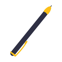 flat design elegant pen icon vector illustration
