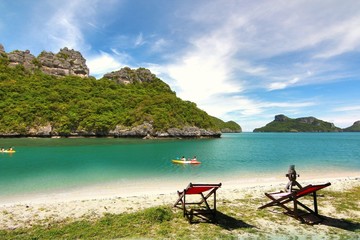  The Paradise beach. at Koh Samui in suratthani ,Thailand