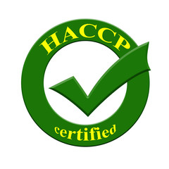 HACCP certified icon or symbol image concept design for business and use in company system.