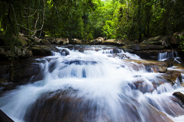 HUANG NUM KEAW WATERFALL KOH KOOD  TRAT THAILAND.