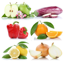 Obst und Gemüse Früchte Apfel Orange Äpfel Orangen Paprika Zi