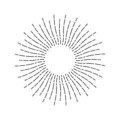 Obraz premium Vintage Linear Sunburst