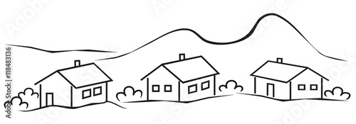 "landscape, village" Stock image and royalty-free vector files on