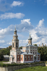 Fototapeta na wymiar Church ortodox against the beautiful sky