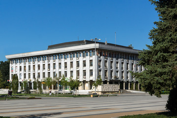 Fototapeta premium Administrative building from communist period, City of Pleven, Bulgaria