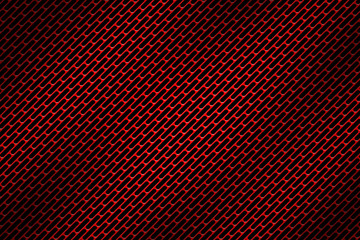 red chrome grille. metal background.