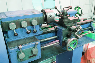 image of a lathe machine