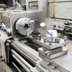 image lathe machine in a workshop