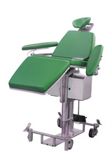 Image of a blue dental chair