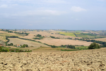 Fototapeta na wymiar Landscape with the image of an Italian mountain area