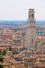 Obraz premium VERONA, ITALY - JULY, 2, 2016: Panorama of Verona, Italy