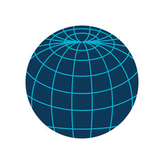 global icon globe connection network worldwide map corporation vector illustration isolated