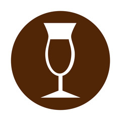 drink glass bar isolated icon