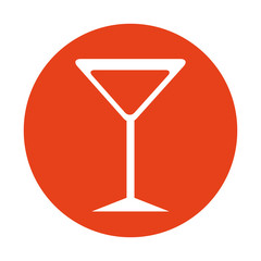 drink glass bar isolated icon