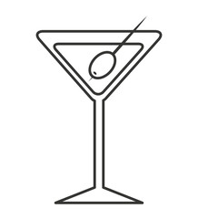 drink glass bar isolated icon
