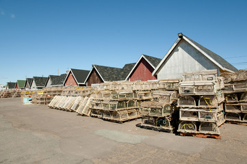 Lobster Traps in North Rustico - Prince Edward Island - Canada