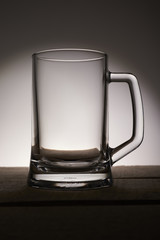 gray empty mug of beer