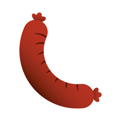delicious sausage isolated icon
