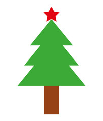 tree pine christmas isolated icon