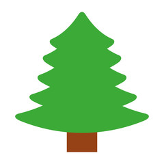 tree pine christmas isolated icon