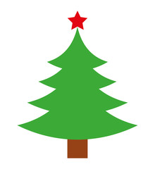 tree pine christmas isolated icon