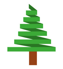tree pine christmas isolated icon