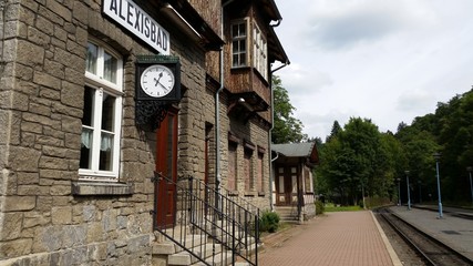 Fototapeta na wymiar Ein Bahnhof im Harz