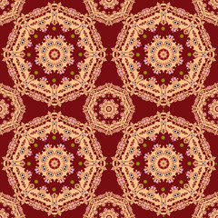 Lace seamless pattern, colors elegant print background