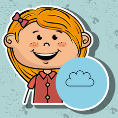 girl student school vector illustration graphic eps 10