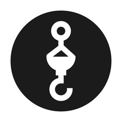 crane hook isolated icon