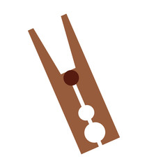 clothes peg isolated icon
