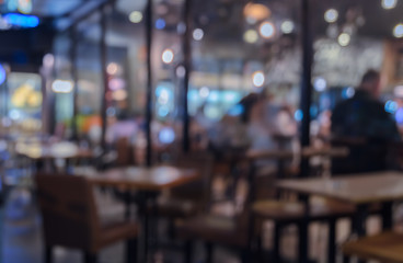 Blurred coffee shop or restaurant background